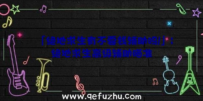 「绝地求生有不要钱辅助吗/」|绝地求生高级辅助瞄准
